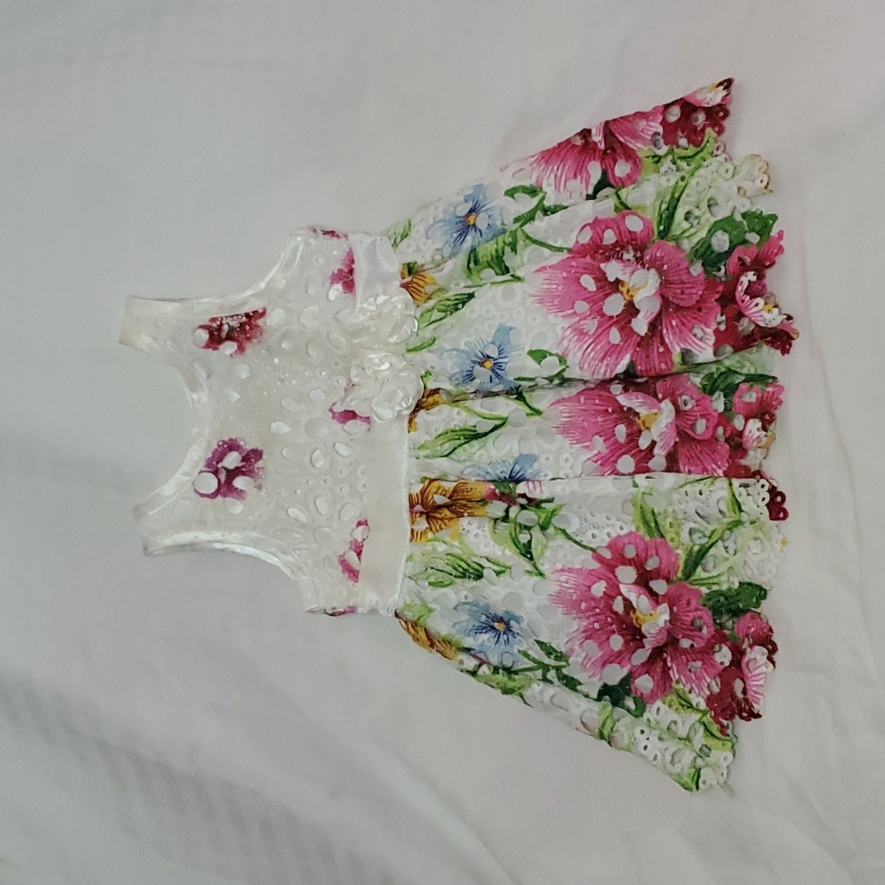 Baby girls Easter dress floral 3-6 months